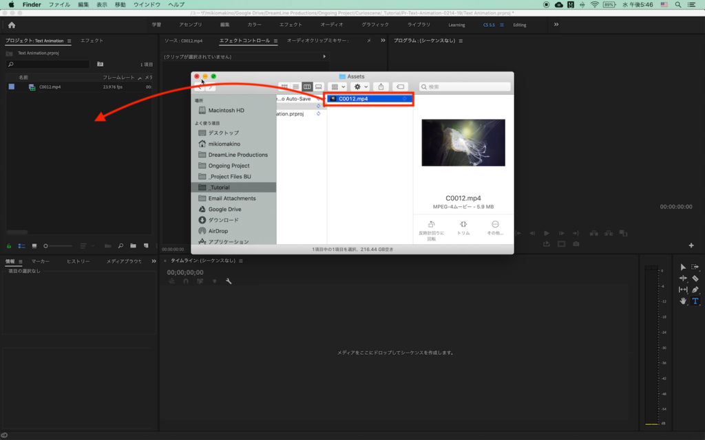 [Premiere Pro] マスクを使用して、シンプルなテキストアニメーションを作ってみよう